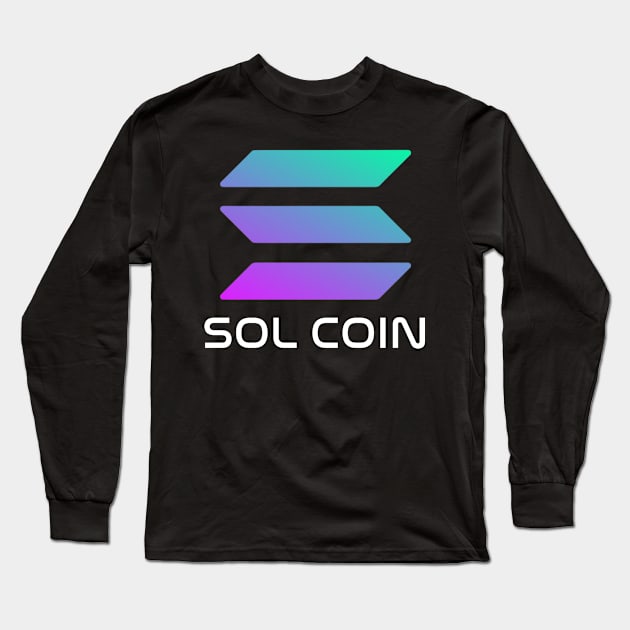 Solana coin Long Sleeve T-Shirt by Sloop